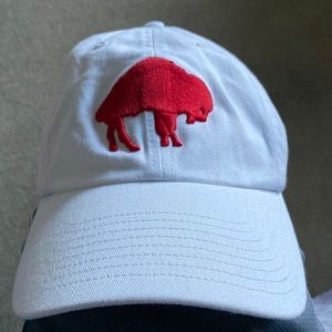 Buffalo Bills ‘47 Brand White Strap Back Dad Hat